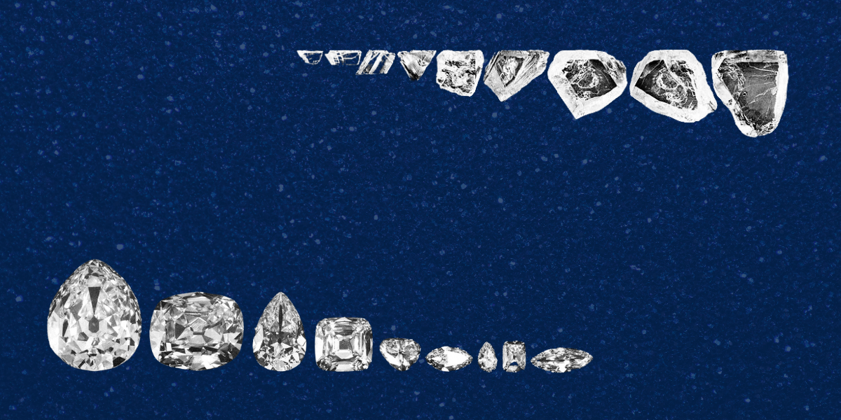 Il diamante Cullinan: dallo stato grezzo a pietre tagliate e lucidate
